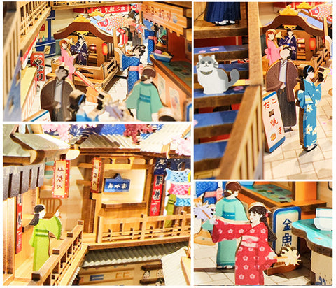 Fifijoy Festival Night Tour Wooden Booknook Kit