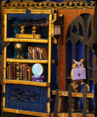 fifijoy diy wooden book nook bookshelf insert