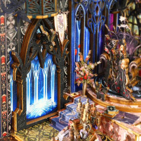 Fifijoy Law Of The Night Wooden Puzzle Book Nook Book Shelf Insert