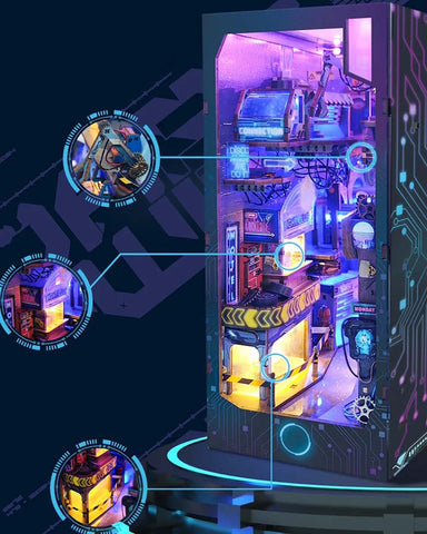 Fifijoy Boundless Dimension 3D DIY Book Nook Bookshelf Inserts