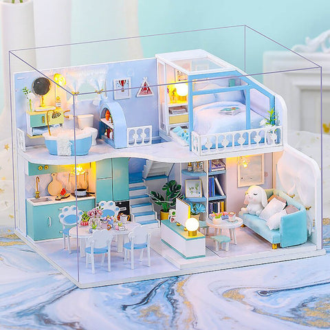 Fifijoy Cozy and Adorable Time Dollhouse Miniature Kit