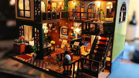 Fifijoy Oriental Charm Villa DIY Miniature Dollhouse Kit