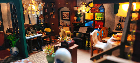 Fifijoy Oriental Charm Villa DIY Miniature House