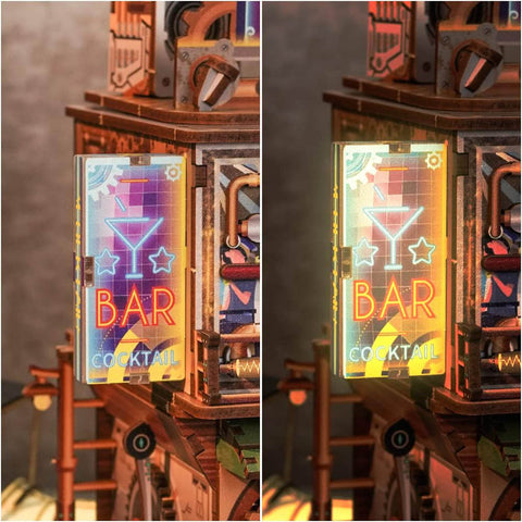 Fifijoy Punk Bar Miniature Dollhouse Kit