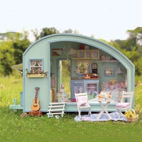 Fifijoy Time Travel DIY  Miniature Caravan