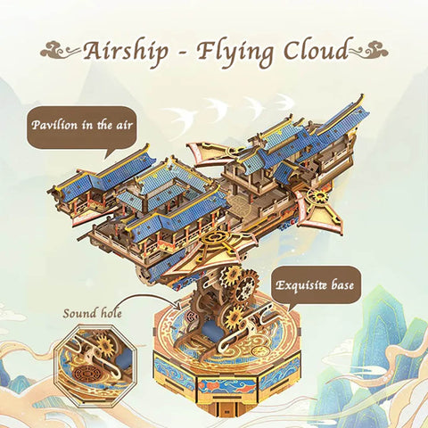 Fifijoy Wind Voyager 3D Wooden Puzzle