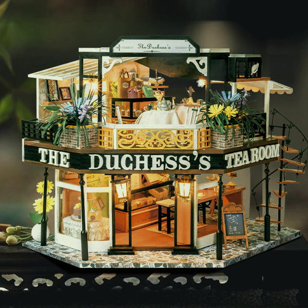 The Duchess's Tea Room DIY Miniature Dollhouse Kit