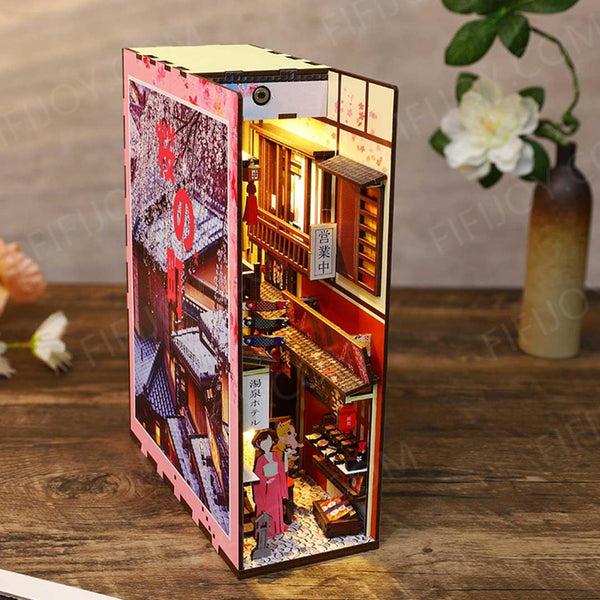 🌸Sakura Alley 3D Wooden Book Nook Kit