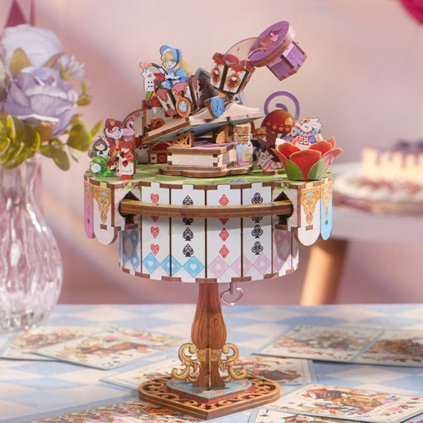 Alice's Tea Party DIY Wooden Music Box