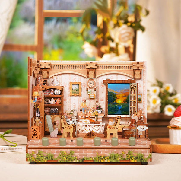 Pastoral Time DIY Miniature & 6 Sound Effects Scene House