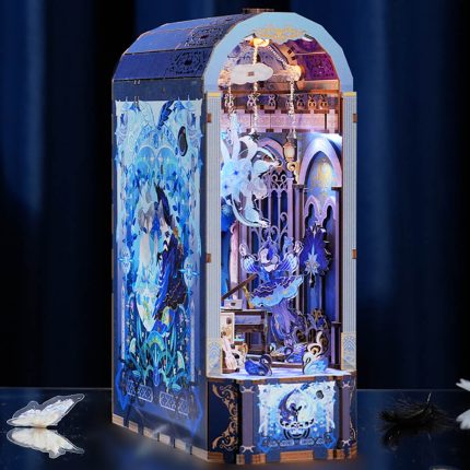 Swan's Dream 3D Wooden Book Nook Bookshelf Insert