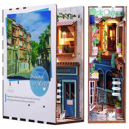 Island of Love 3D Wooden Book Nook